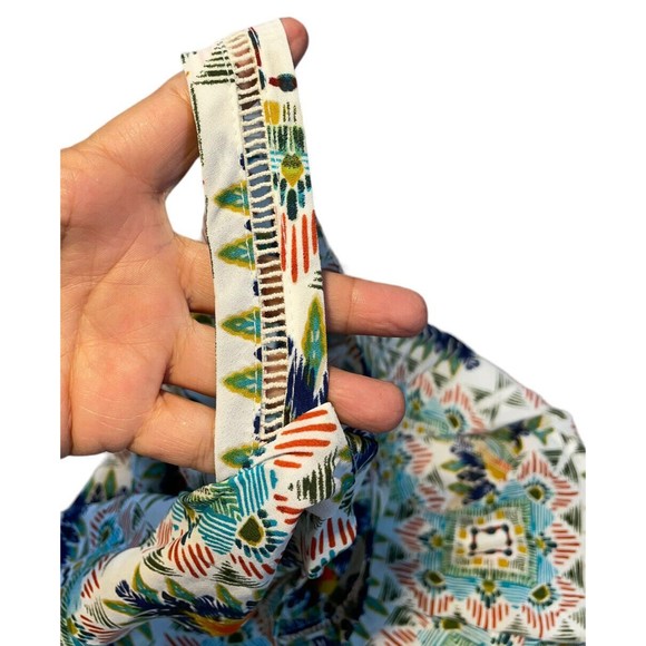 Spense Womens White Aztec Print Dress Sz Large NWT Side Slit Coverup - Picture 15 of 16